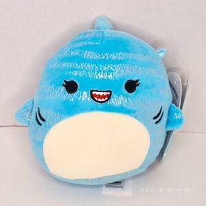 LAMAR 🦈 Silver Stripe Blue Shark Original Squishmallows By Kellytoy NWT
